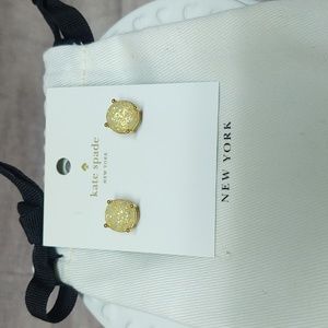 Kate Spade~Gumdrop Sparkle Stud Earrings~New with Pouch!